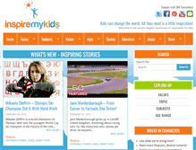 Tablet Screenshot of inspiremykids.com